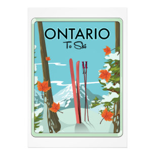 Ontario To Ski Photo Print