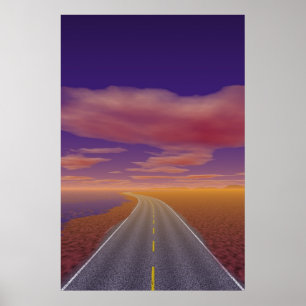 OnTheRoadAgain - Lonesome Trucker Poster