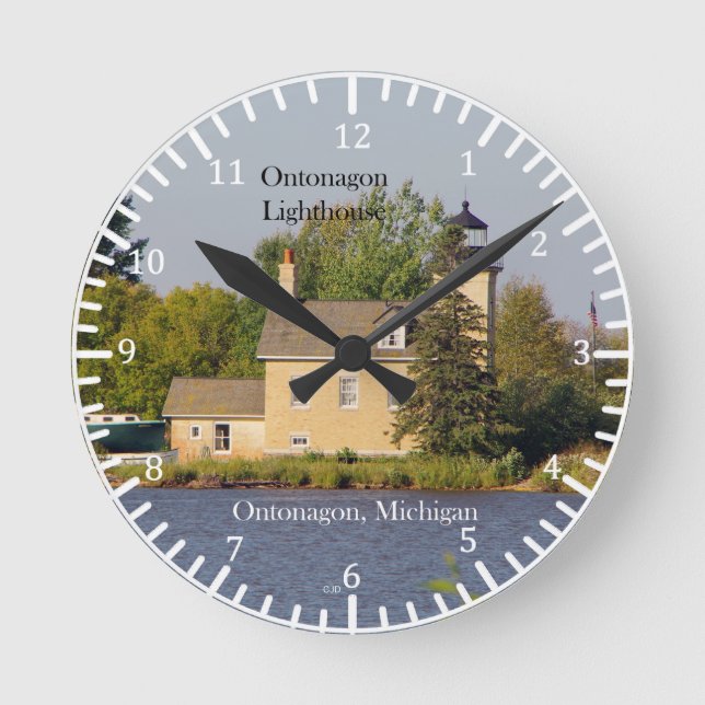 Ontonagon Lighthouse 2023 clock (Front)