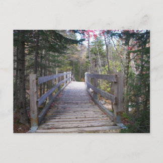 Onward Maine Wood Bridge Postcard
