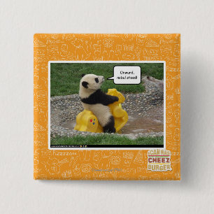Onwurd, nobul steed! 15 cm square badge