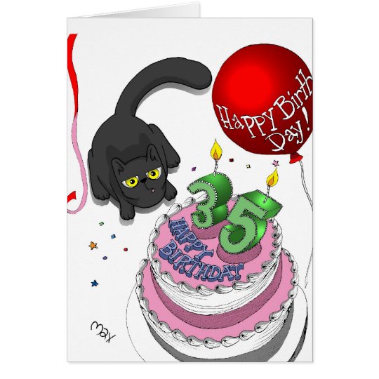 Onyx 35th Birthday Card