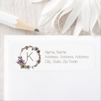 Onyx Black Velvet | Chalkboard Grunge Vintage Return Address Label