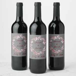 Onyx Black Velvet   Chalkboard Grunge Vintage Wine Label