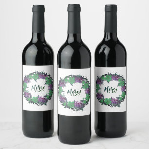Onyx Black Velvet   Chalkboard Grunge Vintage Wine Label