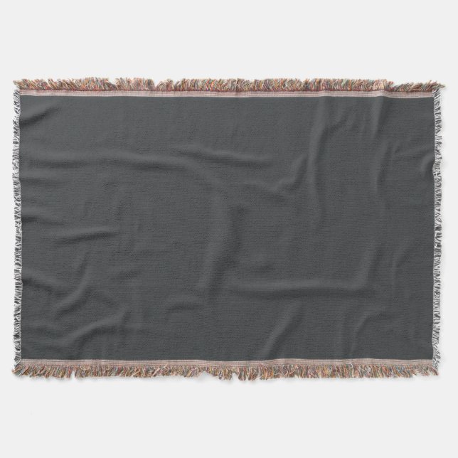 Onyx-Coloured Throw Blanket (Front)