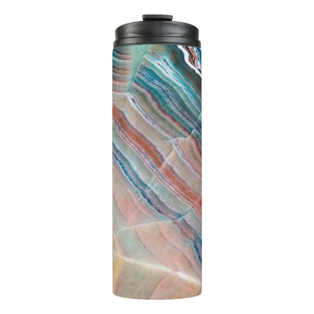 onyx marble texture background of natural stonesto thermal tumbler (Front)