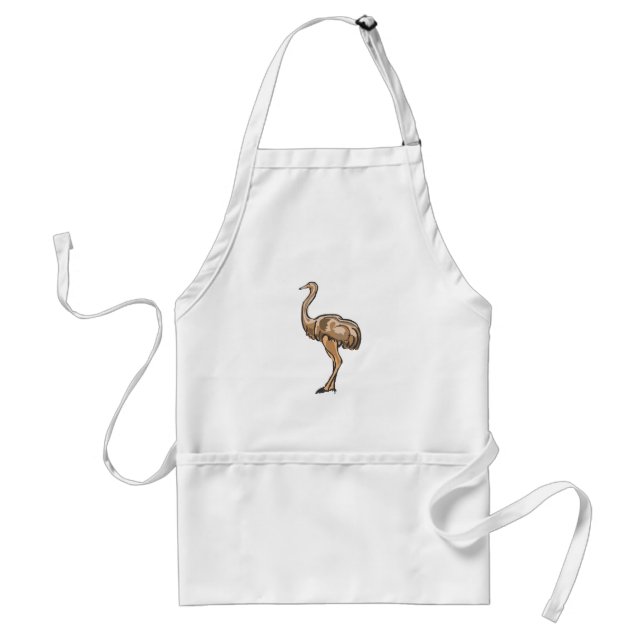 Onyx Ostrich Standard Apron (Front)