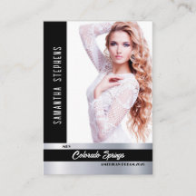 Onyx Shine Pageant Photo Business Card