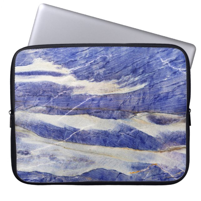 Onyx Stone Pattern Laptop Sleeve (Front)