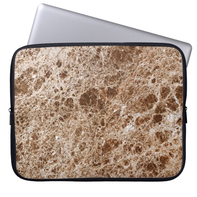 Onyx Stone Pattern Laptop Sleeve (Front)