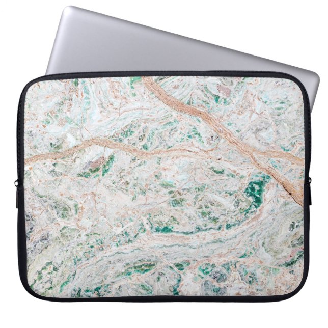 Onyx Stone Pattern Laptop Sleeve (Front)