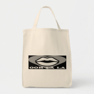 OO La La design pink and black beauty theme French Tote Bag