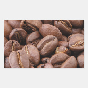 Oodles of Coffee Beans Rectangular Sticker