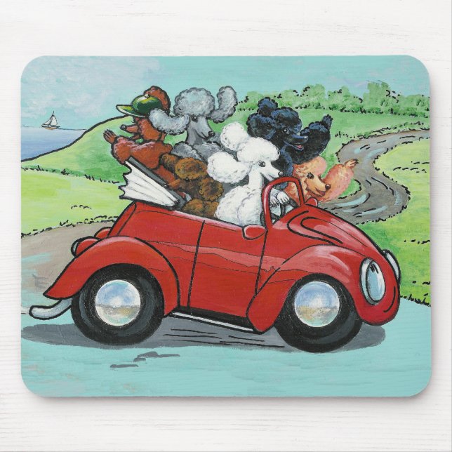 Oodles of Poodles Vintage Convertible Mousepad (Front)