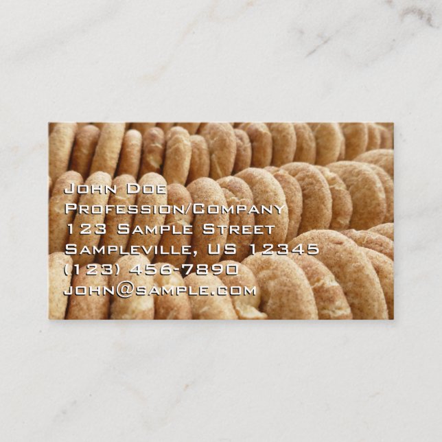 Oodles of Snickerdoodles Business Card (Front)