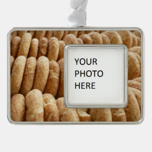 Oodles of Snickerdoodles Silver Plated Framed Ornament