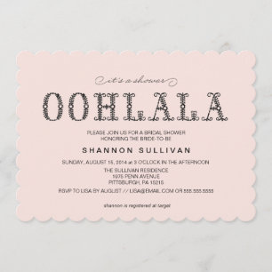 Ooh, La La Bridal Shower invitation
