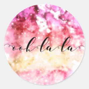 Ooh-La-La Classic Round Sticker