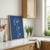 Ooh La La French Expression in Blue
