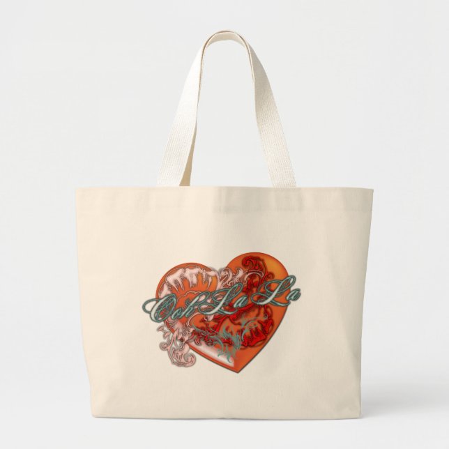 Ooh La La Large Tote Bag (Front)