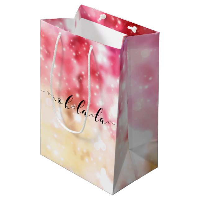 Ooh-La-La Medium Gift Bag (Front Angled)