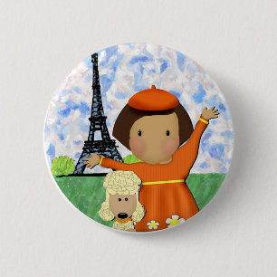 Ooh La La Paris 6 Cm Round Badge