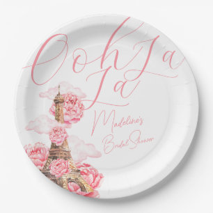 Ooh La La Paris Bridal Shower Paper Plate