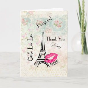 Ooh La La Paris Eiffel Tower Thank You