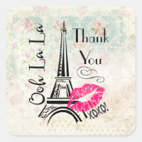 Ooh La La Paris Eiffel Tower Thank You