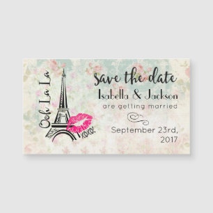Ooh La La Paris Eiffel Tower Wedding Save The Date