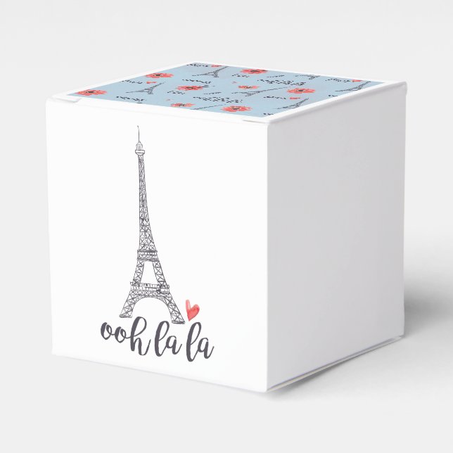 Ooh la la Paris Favour Box (Front Side)