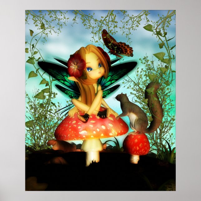 Ooh Pretty Butterfly - Cutie Butterfly Fairy Poster (Front)