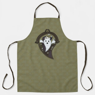 Ooh the Ghost All-Over Print Apron