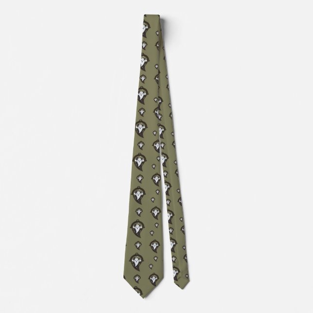 Ooh the Ghost Men's Neck Tie (Front)