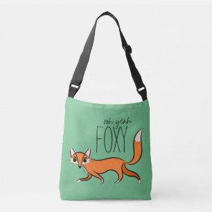 Ooh Yeah Foxy Cute Fox Slogan Crossbody Bag