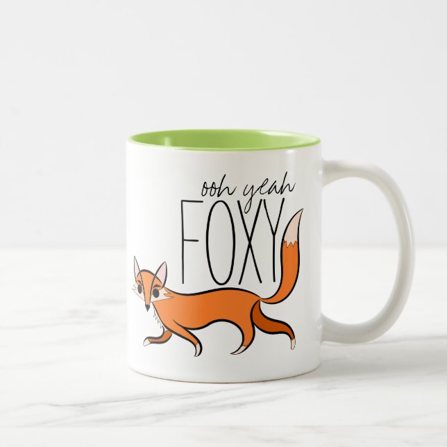 Ooh Yeah Foxy Two-Tone Coffee Mug (Right)
