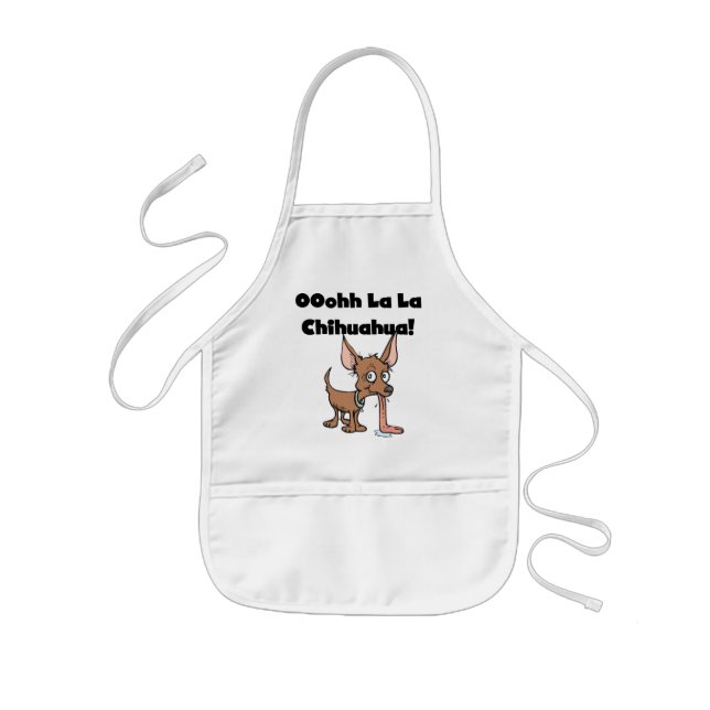 Oohhh La La Chihuahua T-shirts and Gifts Kids Apron (Front)