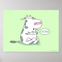 OOM COW poster by Sandra Boynton