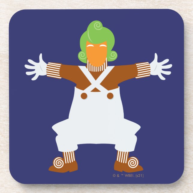 Oompa Loompa Arms Out Coaster (Front)