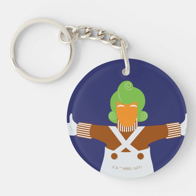 Oompa Loompa Arms Out Key Ring (Front)