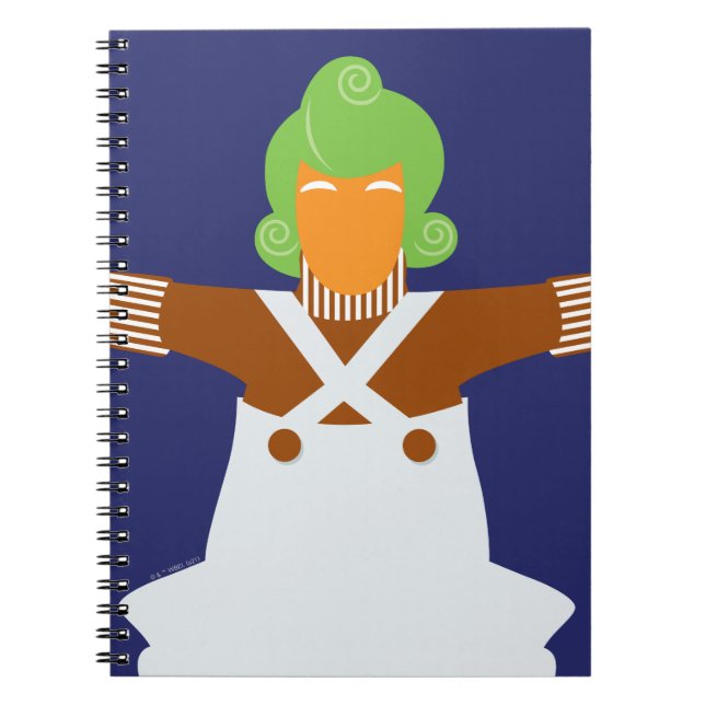 Oompa Loompa Arms Out Notebook (Front)