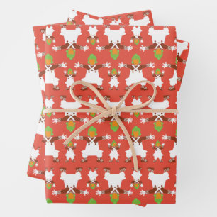 Oompa Loompa Dancing Pattern Wrapping Paper Sheet