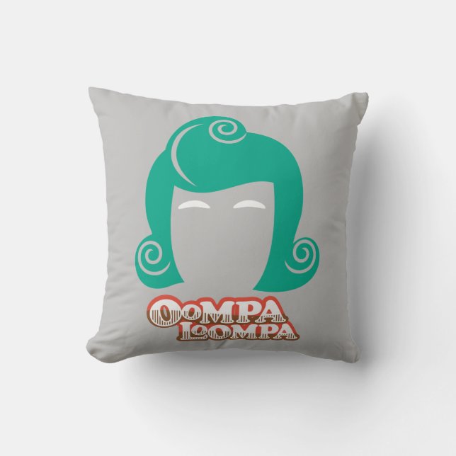 Oompa Loompa Hair Graphic Cushion (Front)