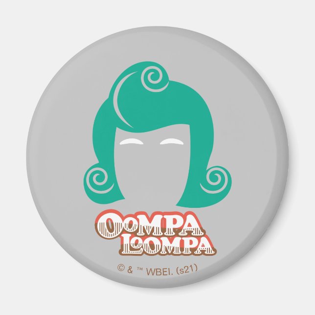 Oompa Loompa Hair Graphic Magnet (Front)