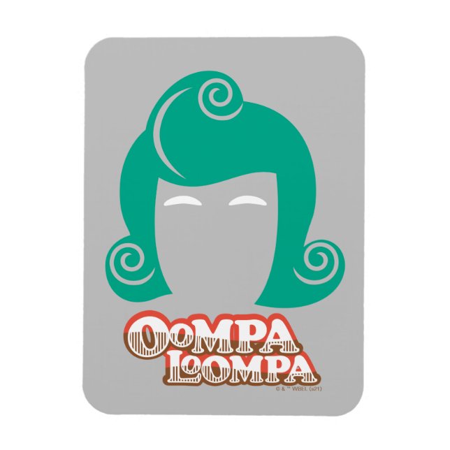 Oompa Loompa Hair Graphic Magnet (Vertical)