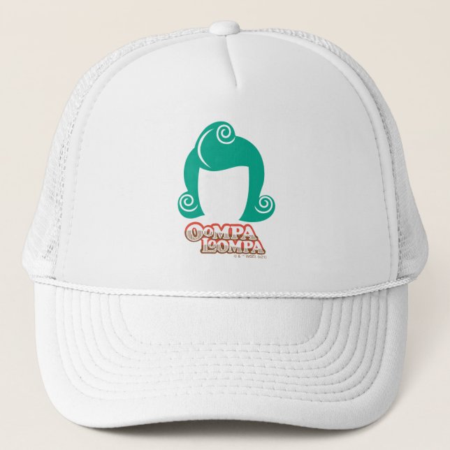 Oompa Loompa Hair Graphic Trucker Hat (Front)