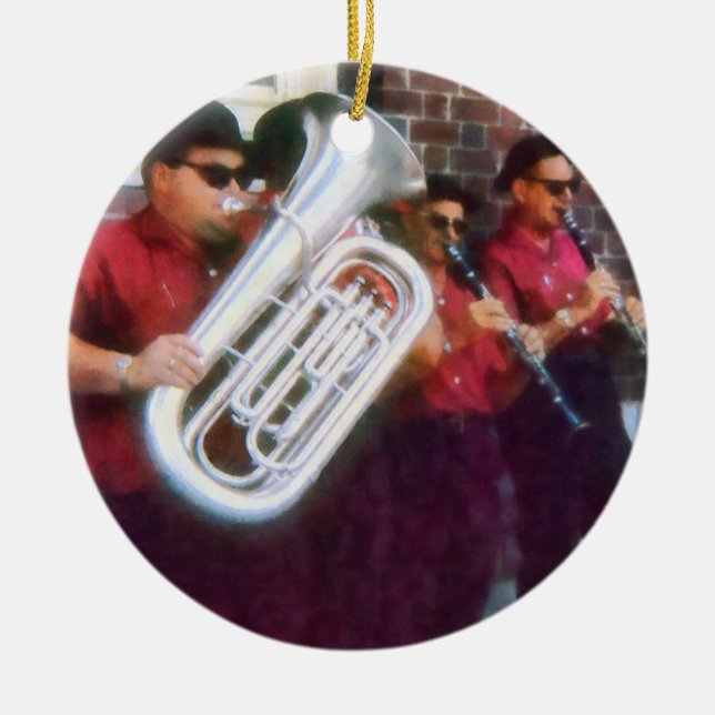 Oompah Band Ceramic Tree Decoration (Front)