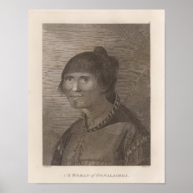 Oonalashka woman, Alaska Poster (Front)