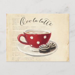 Ooo La Latte Postcard